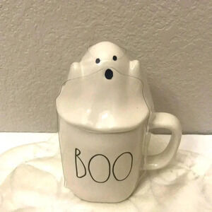 Rae Dunn Ghost Boo Mug with Topper